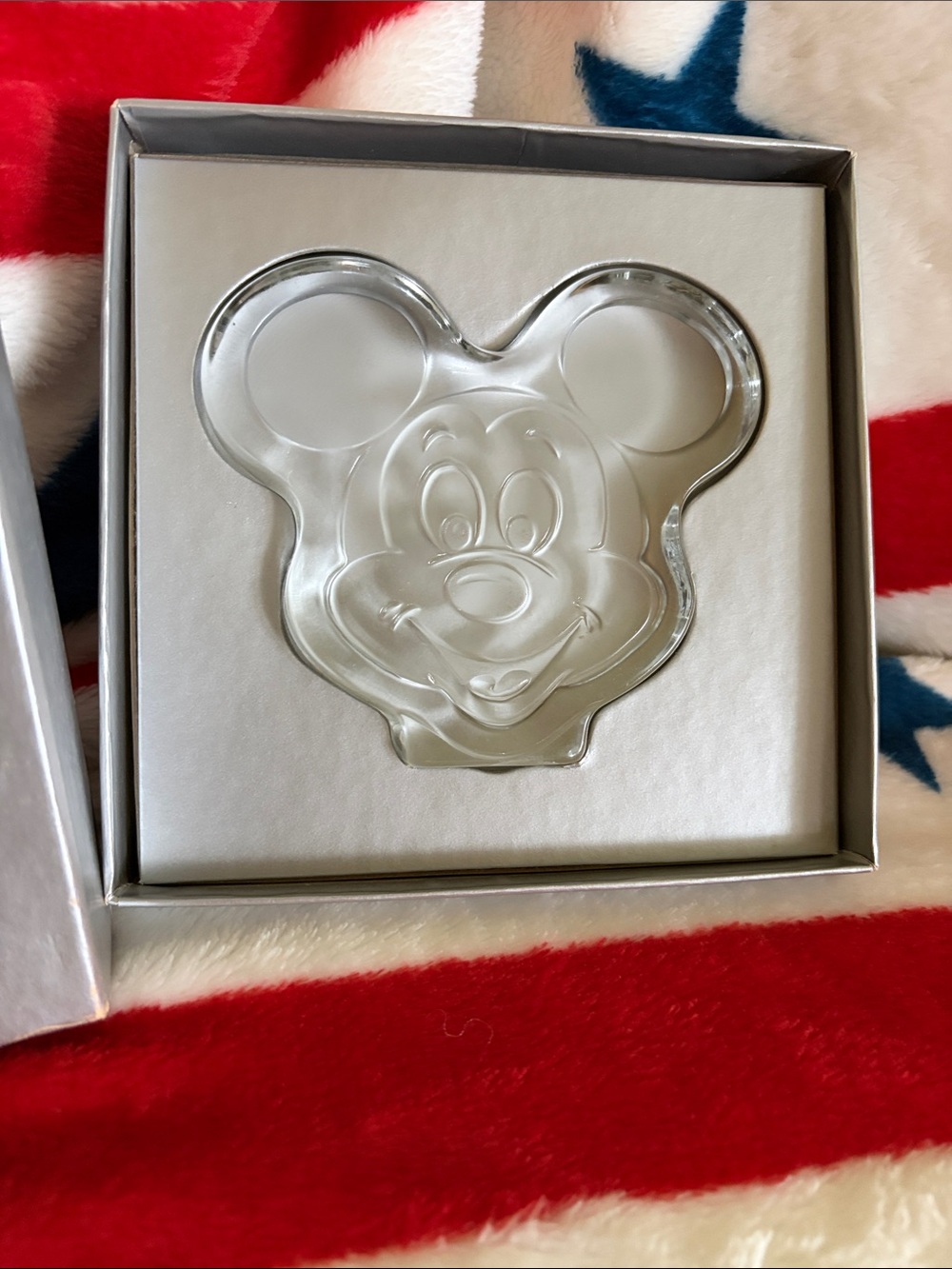Mickey Mouse etched glass